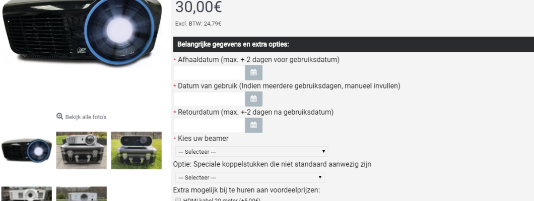 Verbeteringen aan onze webshop