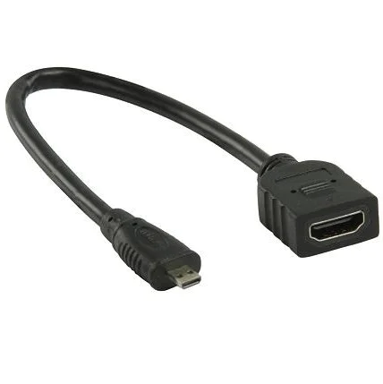 Micro HDMI naar HDMI verloopkabel Micro HDMI naar HDMI verloopkabel