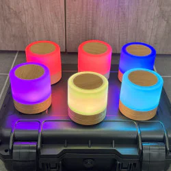 Mini sfeerlampenset RGB - Code JLM01 - 6 stuks