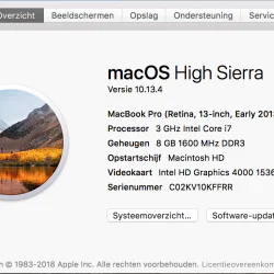 Macbook pro Retina - 13 inch, i7, early 2013